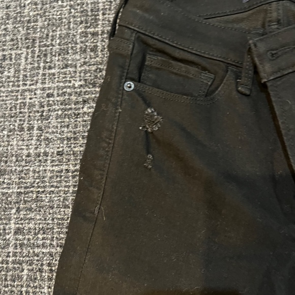 NWT Abercrombie Black Distressed Skinny Jeans - Picture 7 of 8